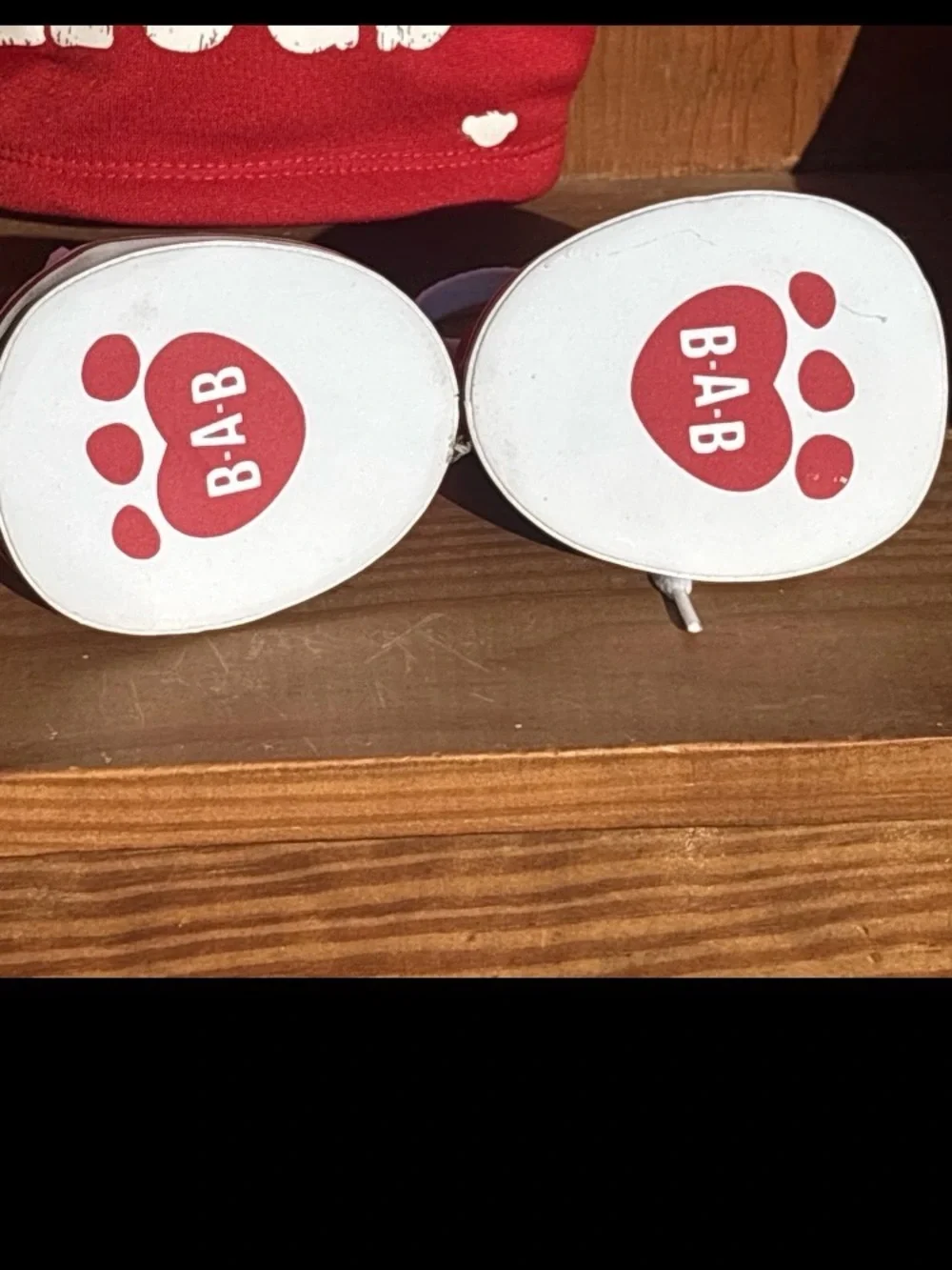 Red HUGS fleece Build-A-Bear hoodie And Red Canvas High Tops